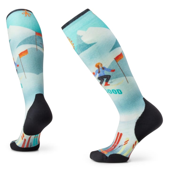 Smartwool Women's Ski Targeted Cushion Snow Bunny Print OTC Socks Capri Smartwool