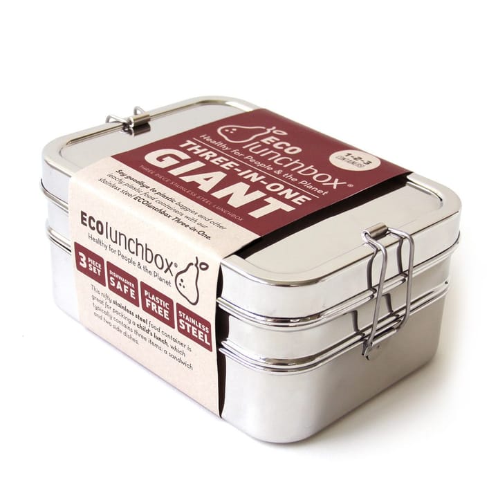 ECOlunchbox Three-In-One Giant Stainless Steel ECOlunchbox