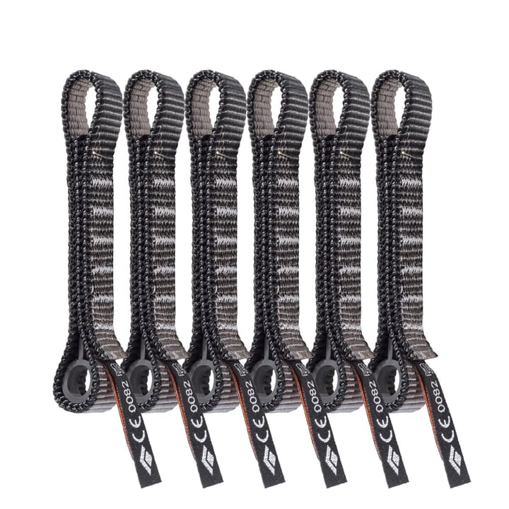 Black Diamond Standard Dogbone 12cm 6-Pack Grey Black Diamond