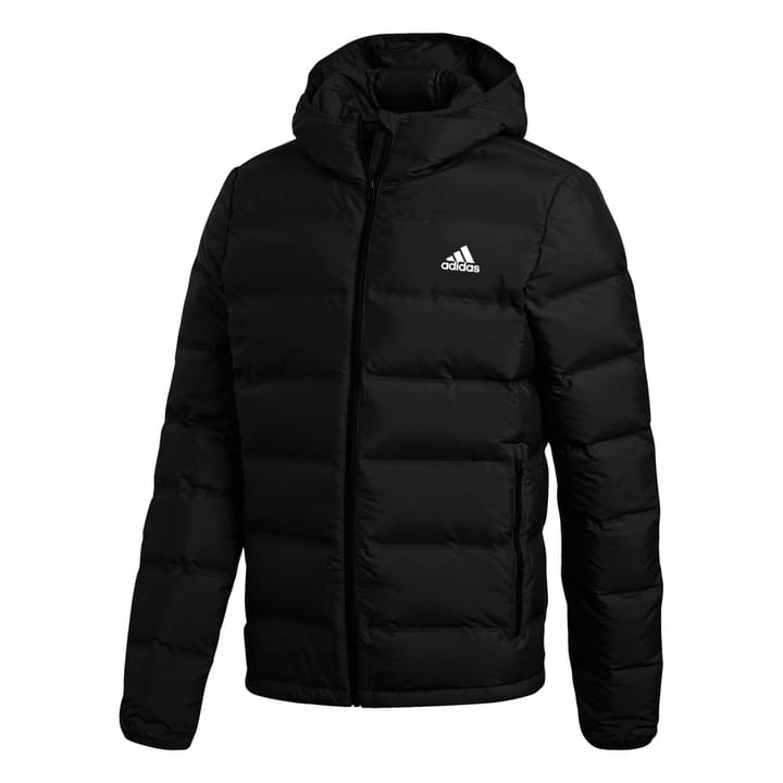 Adidas Men's Helionic Down Hooded Jacket Black Adidas Adidas Men's Helionic Down Hooded Jacket Black Adidas