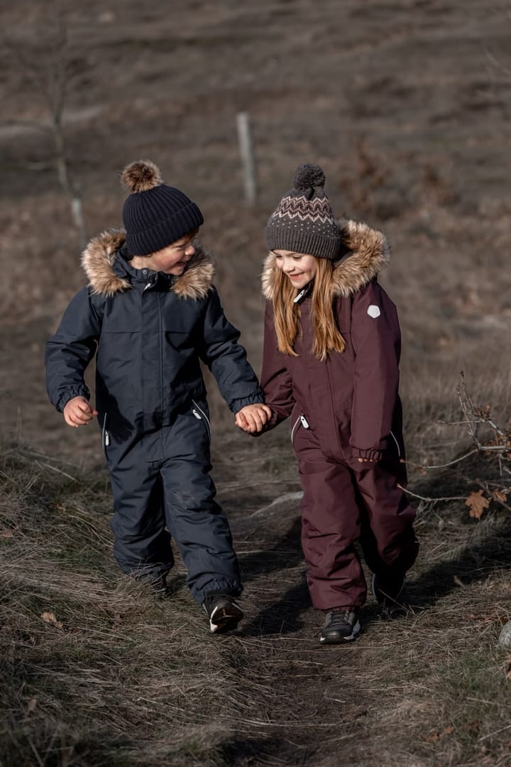 Color Kids Coverall W. Fake Fur Total Eclipse Color Kids Color Kids Coverall W. Fake Fur Total Eclipse Color Kids