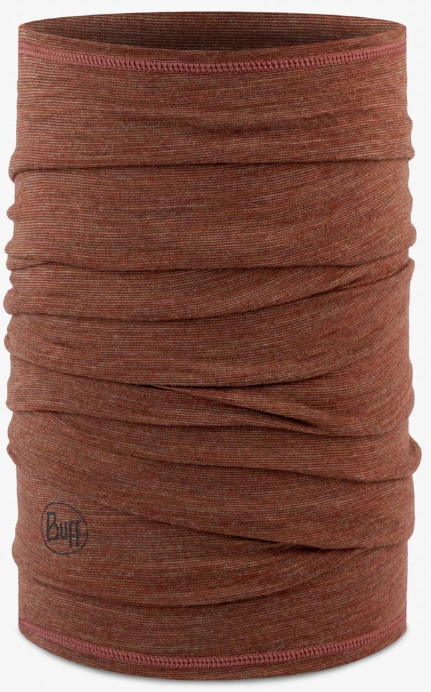 Buff Hals Lightweight Merino Wool Wood Multistripes