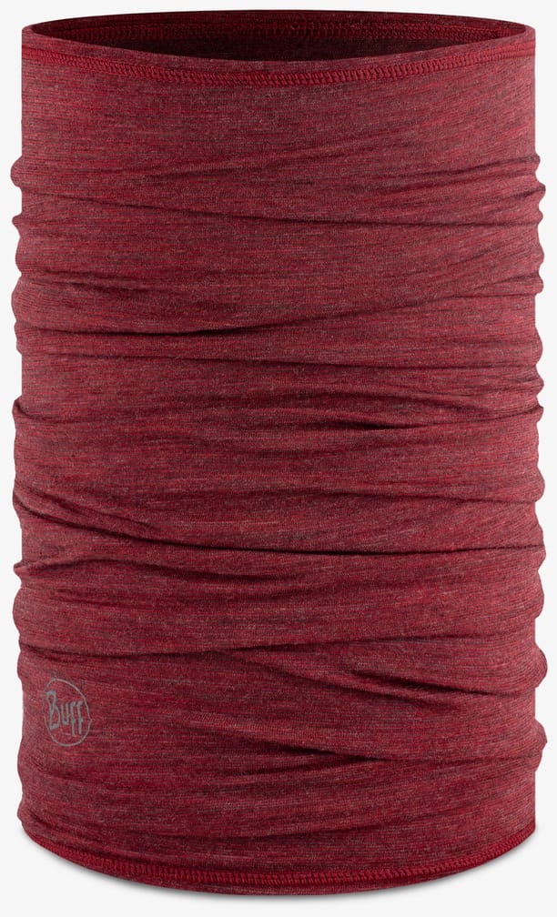 Buff Hals Lightweight Merino Wool Mars Red Multistr.