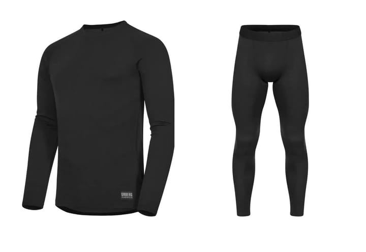 Undertøyspakke - Urberg Merino-Bamboo Base Layer Set Men Black Beauty Urberg