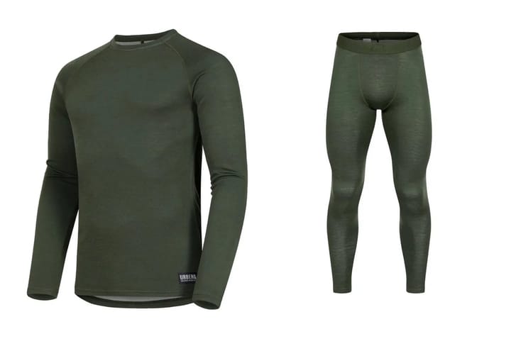 Undertøyspakke - Urberg Merino-Bamboo Base Layer Set Men Kombu Green Urberg
