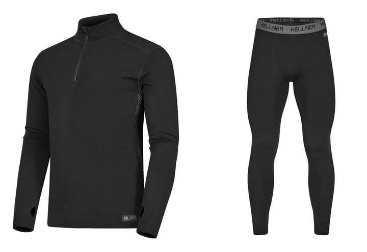 Undertøyspakke - Hellner Wool Tech Set Men Black Beauty Hellner