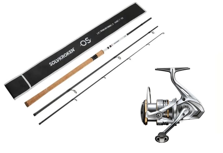Sølvkroken Siii Os Spi 274 Cm 15-40g/Shimano Reel Sedona Fj Silver C3000 Sølvkroken