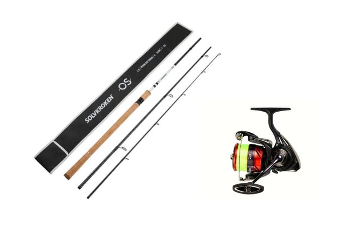 Sølvkroken SIII Os 244cm 10-30g/Daiwa 23 Ninja Lt 2500 Sølvkroken
