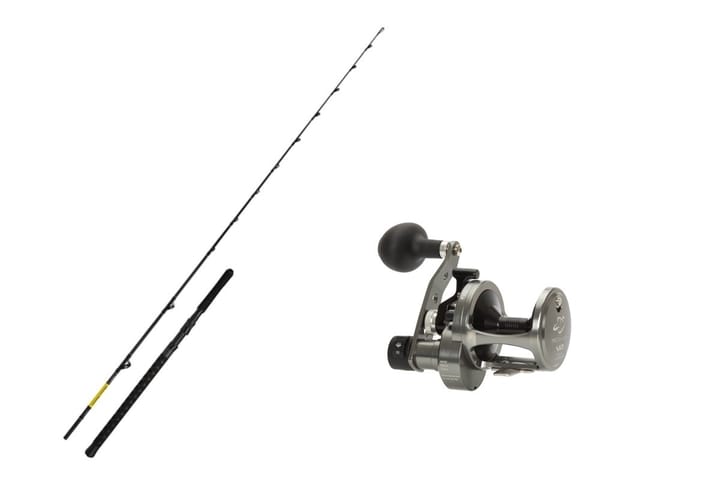 Shimano Rod Beastmaster Cx 7'6" 30-50lbs/Prey Winder V2 12 Pld  12 Shimano