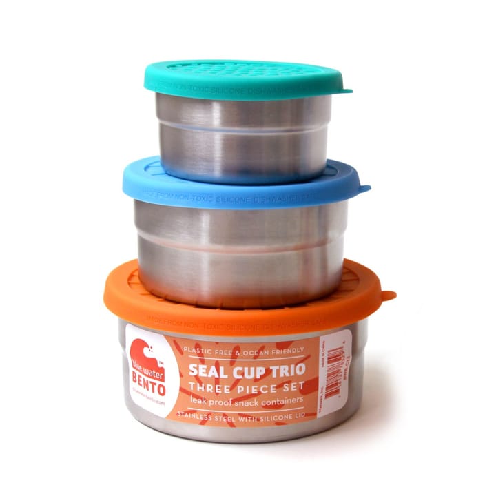 ECOlunchbox Seal Cup Trio Mix Turquoise/Orange/Blue ECOlunchbox