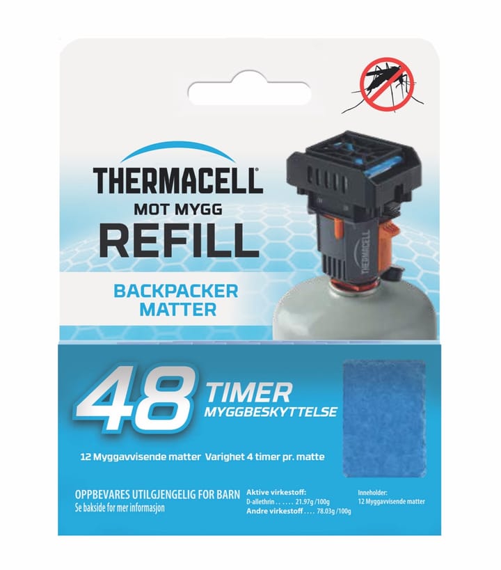 Thermacell Mot Mygg Backpacker Refill 48 Timer ThermaCELL