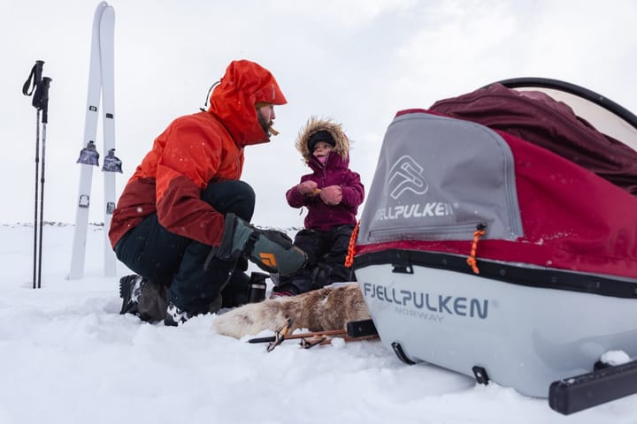 Fjellpulken Barnepulk Komplett 2024 Burgunder Fjellpulken