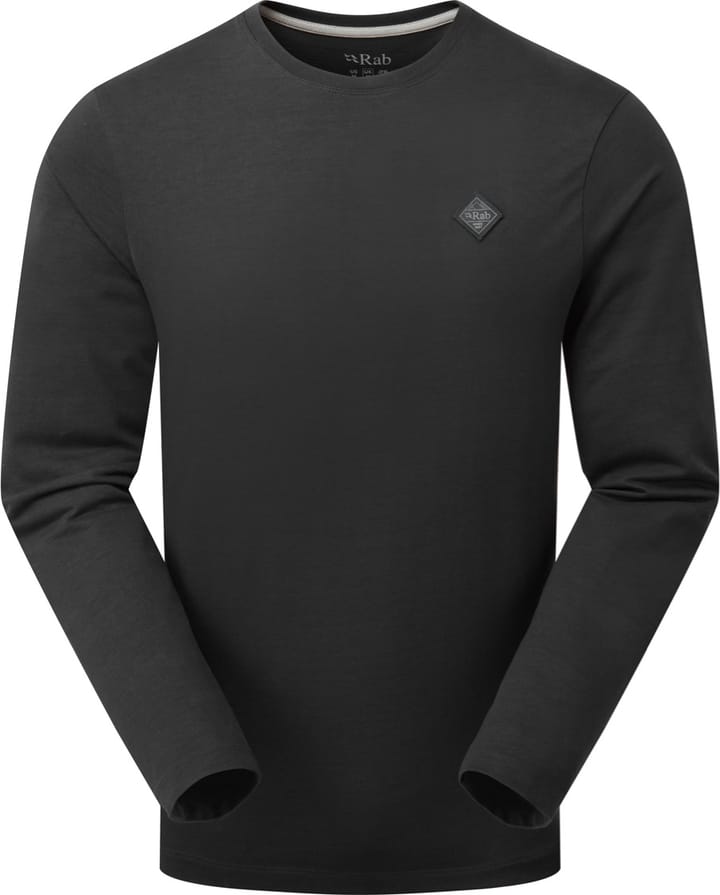 Rab Basecamp Logo Badge Ls Tee Beluga Rab