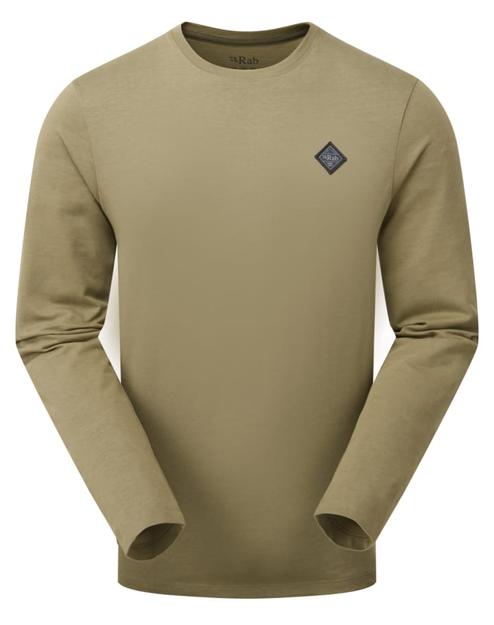 Rab Basecamp Logo Badge Ls Tee Light Khaki Rab
