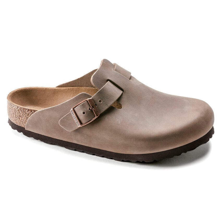 Birkenstock Unisex Boston Oiled Leather Regular Tabacco Brown