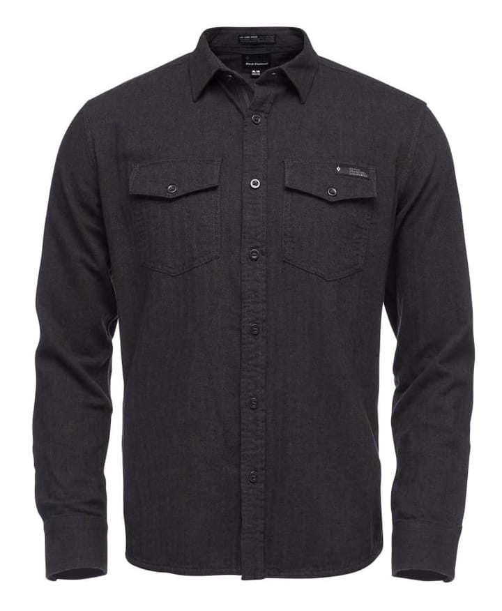 Black Diamond M Sentinel LS Flannel Shirt Carbon Heather Black Diamond Black Diamond M Sentinel LS Flannel Shirt Carbon Heather Black Diamond