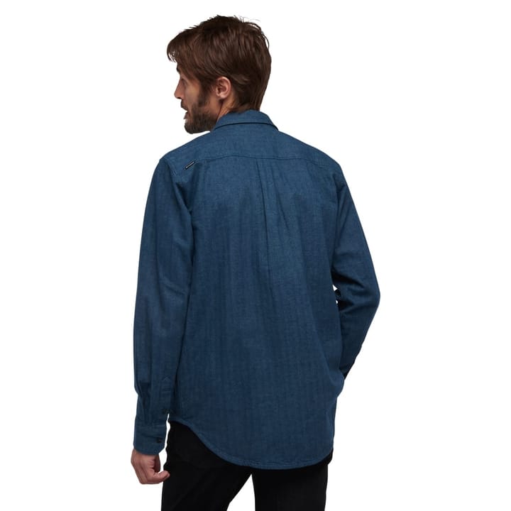 Black Diamond Men's Sentinel LS Flannel Shirt Indigo Heather Black Diamond