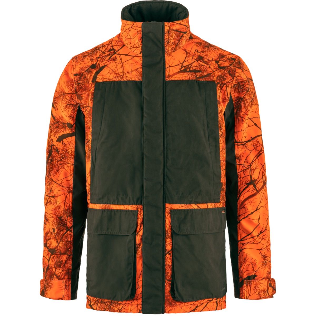 Fjällräven Men's Brenner Pro Padded Jacket Orange Multi Camo-Deep Forest