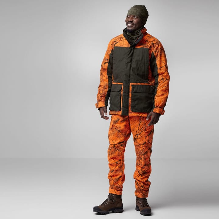 Fjällräven Men's Brenner Pro Padded Jacket Orange Multi Camo-Deep Forest Fjällräven