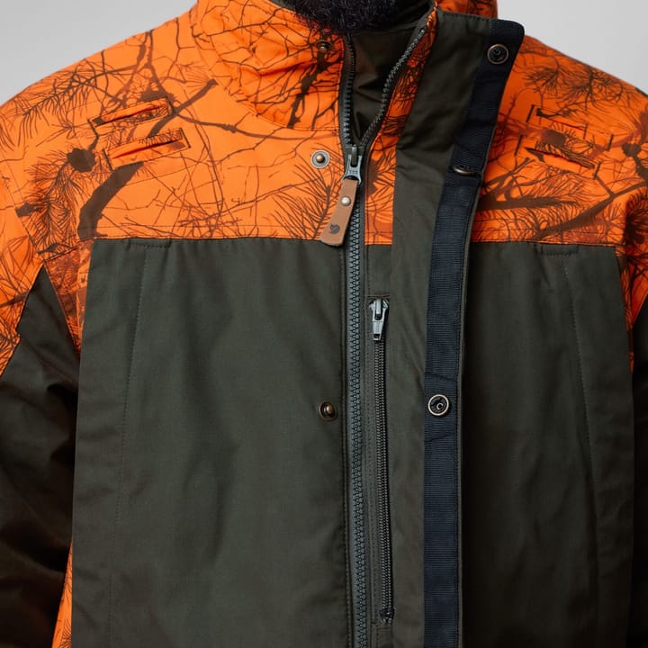 Fjällräven Men's Brenner Pro Padded Jacket Orange Multi Camo-Deep Forest Fjällräven