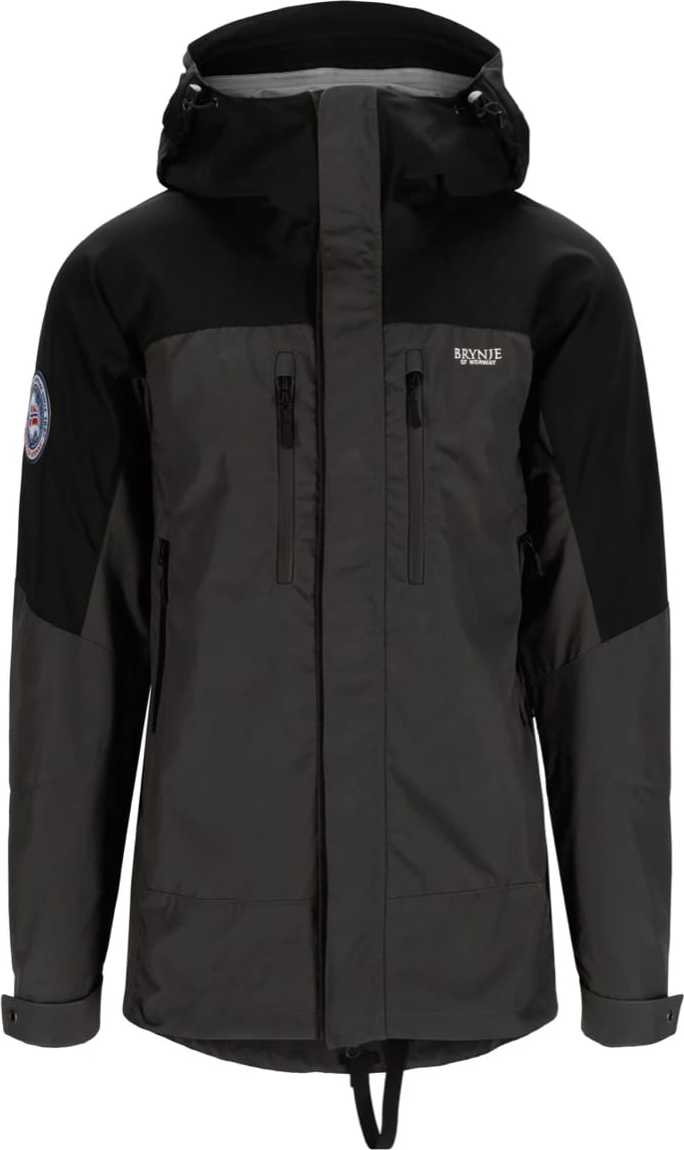 Brynje Men's Explore Ventile Jacket Black/Grey Uforet friluftsjakker S