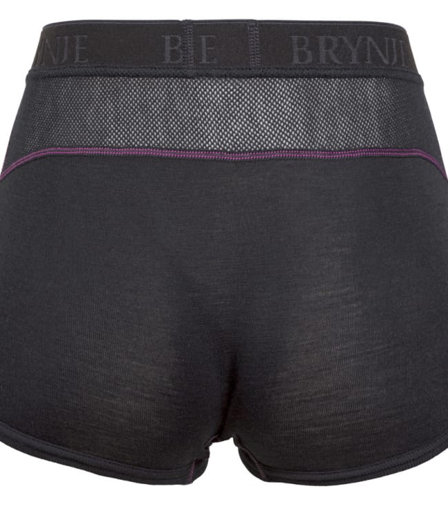 Brynje Lady Classic Rib Boxer-Shorts Black Brynje