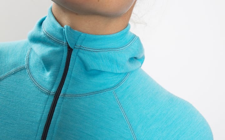 Brynje Lady Classic Rib Shirt w/hood AQUA Brynje