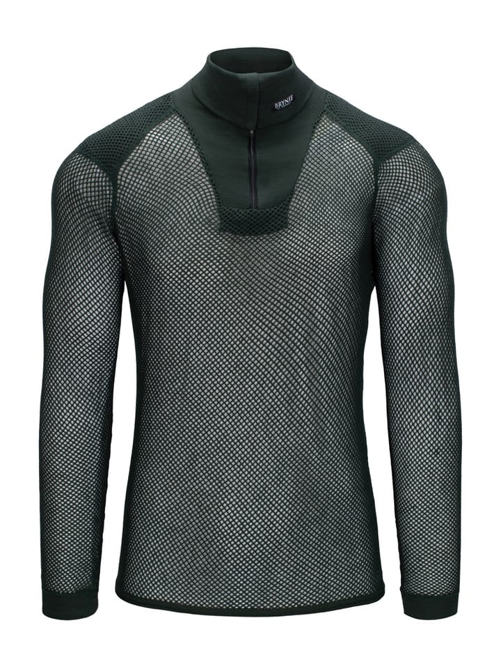 Brynje Super Thermo Zip Polo W/Inlay Green Brynje