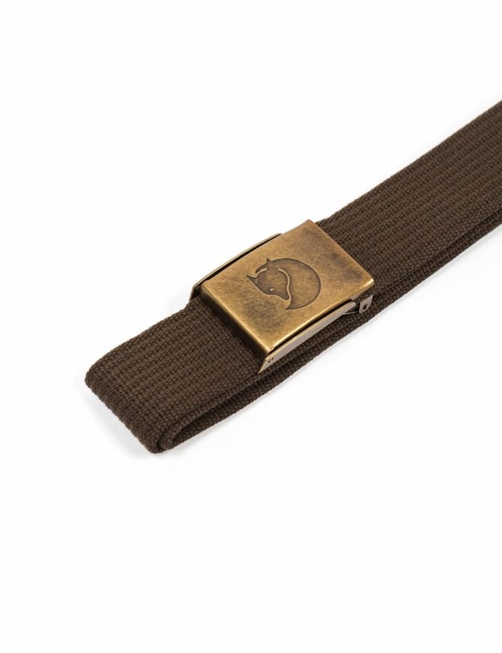 Fjällräven Canvas Brass Belt 4 Cm. Dark Olive Fjällräven