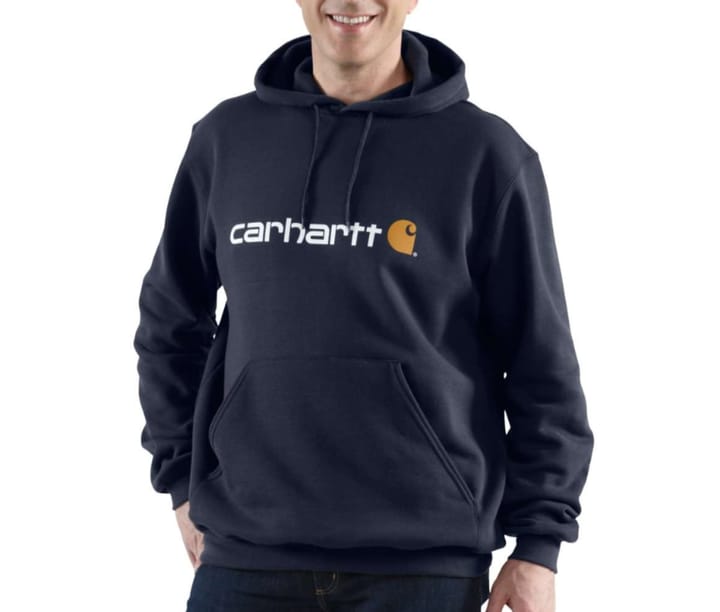 Carhartt Signature Logo Hooded Sweatshirt New Navy Carhartt Carhartt Signature Logo Hooded Sweatshirt New Navy Carhartt