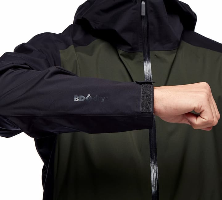 Black Diamond M Stormline Stretch Rain Shell Cypress-Black Black Diamond Black Diamond M Stormline Stretch Rain Shell Cypress-Black Black Diamond