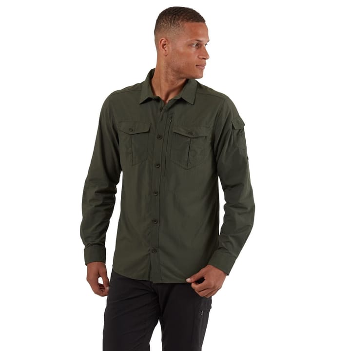 Craghoppers Men's NosiLife Adventure II Long Sleeve Dark Khaki Craghoppers