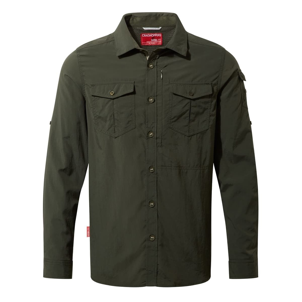Craghoppers NosiLife Adventure II Long-Sleeved Shirt Dark Khaki