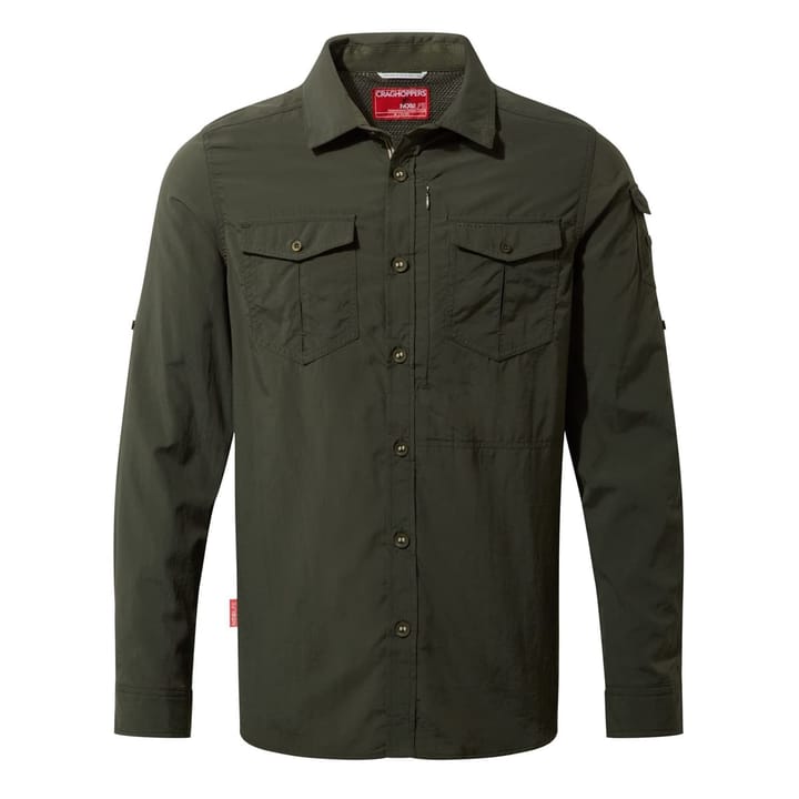 Craghoppers Men's NosiLife Adventure II Long Sleeve Dark Khaki Craghoppers Craghoppers Men's NosiLife Adventure II Long Sleeve Dark Khaki Craghoppers