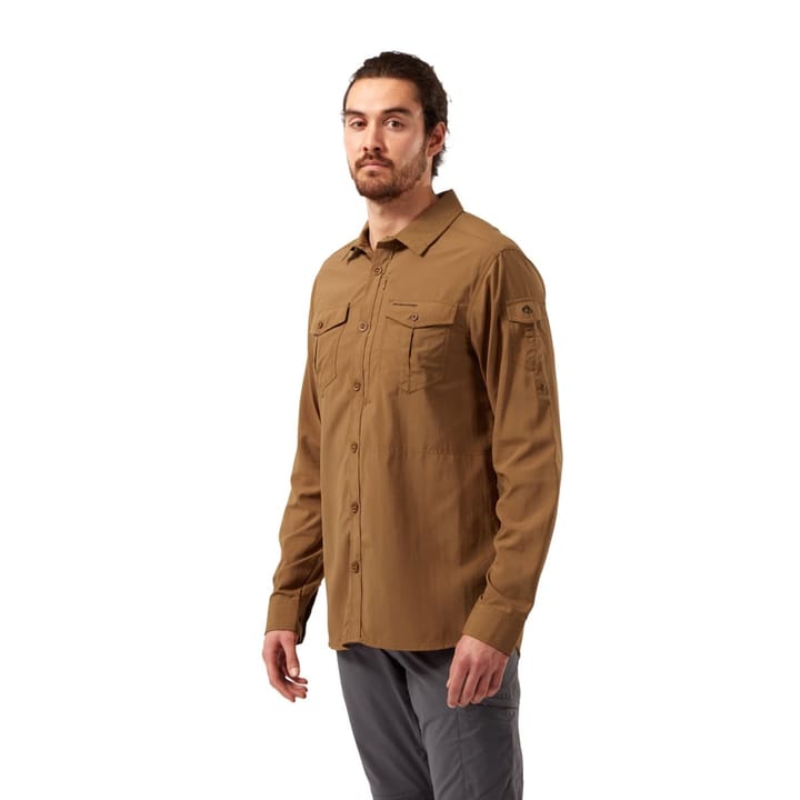 Craghoppers Men's NosiLife Adventure II Long Sleeve Dark Khaki Craghoppers Craghoppers Men's NosiLife Adventure II Long Sleeve Dark Khaki Craghoppers