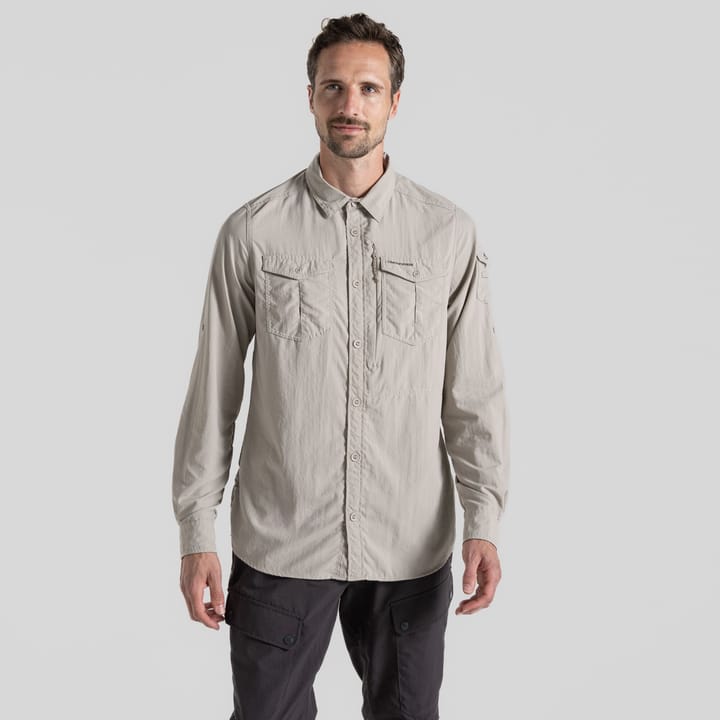 Craghoppers Men's Nosilife Adventure Long Sleeved Shirt III Parchment Craghoppers