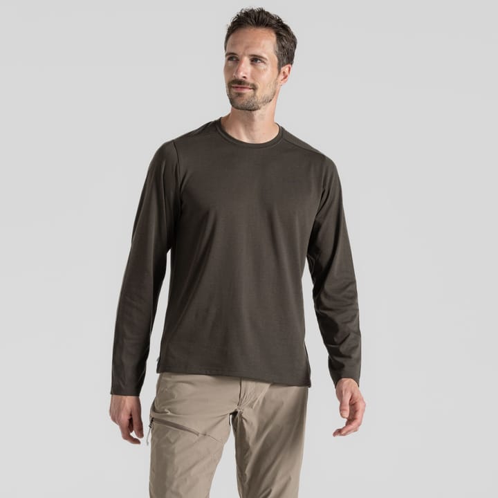 Craghoppers Men's Nosilife Abel Long Sleeved T-Shirt Woodland Green Craghoppers