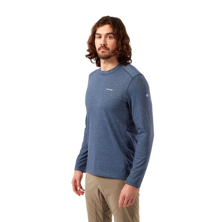Craghoppers Men's Nosilife Talen Longsleeve T-shirt Soft Navy Marl Craghoppers Craghoppers Men's Nosilife Talen Longsleeve T-shirt Soft Navy Marl Craghoppers