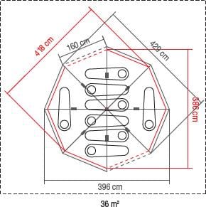 Coleman Cortes Octagon 8 Blackout Green Coleman