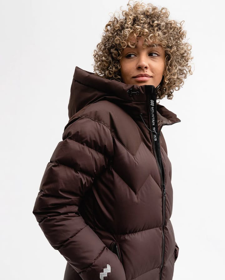 Mountain Works Women's Cocoon Down Coat Earthy Brown Mountain Works