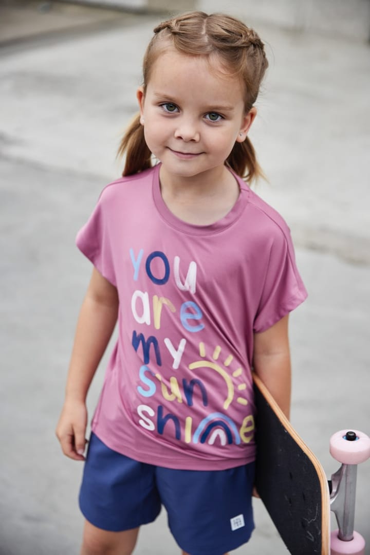 Color Kids Long T-Shirt W. Print -S/S Foxglove Color Kids