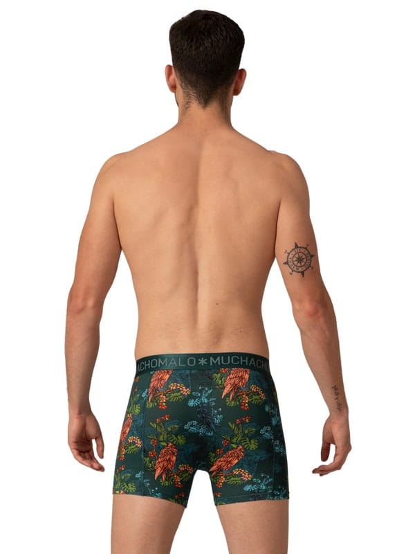 Muchachomalo 1010 Crowsketch 2pk Boxer Print/Solid Muchachomalo