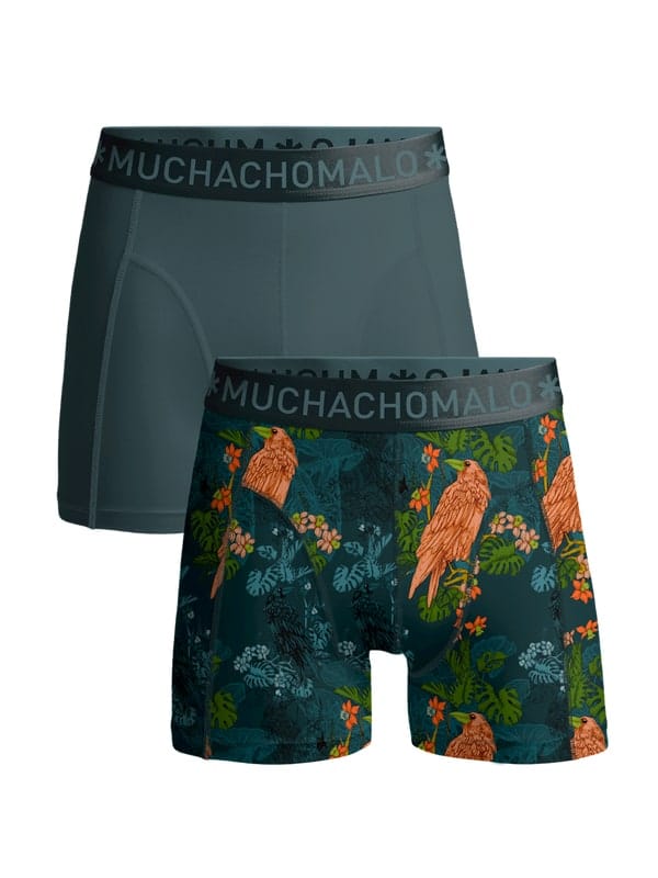 Muchachomalo 1010 Crowsketch 2pk Boxer Print/Solid Muchachomalo