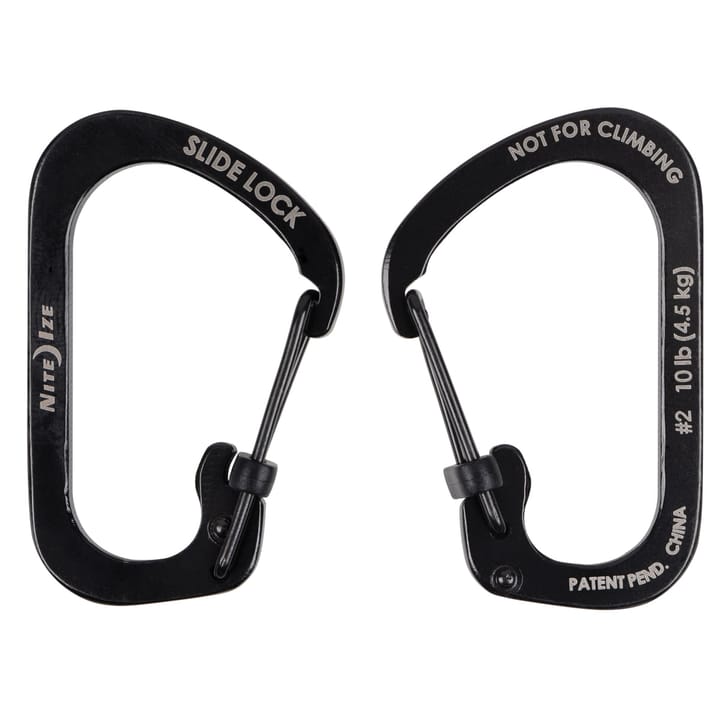 Nite Ize SlideLock® Carabiner Stainless Steel Combo - 3 Pack Black Nite Ize