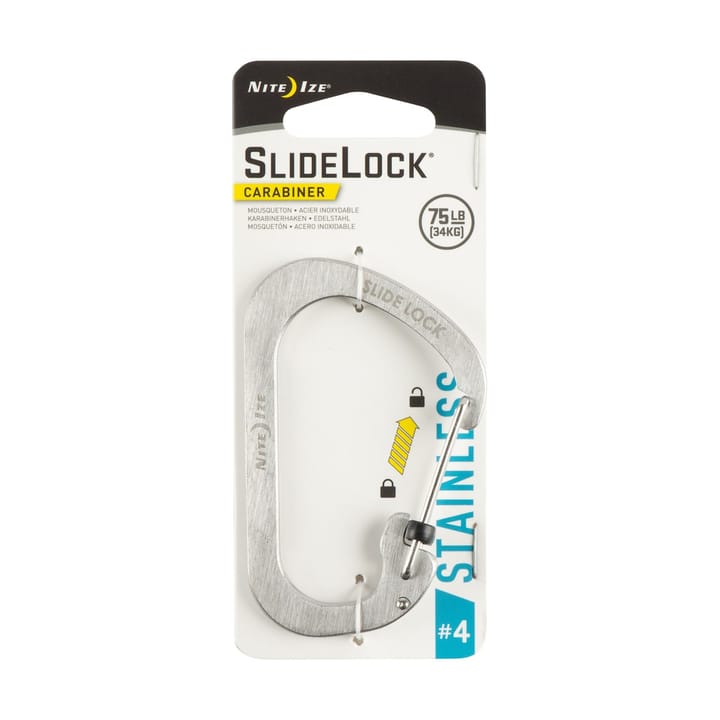 Nite Ize Slidelock® Carabiner Stainless Steel #4 Stainless Nite Ize