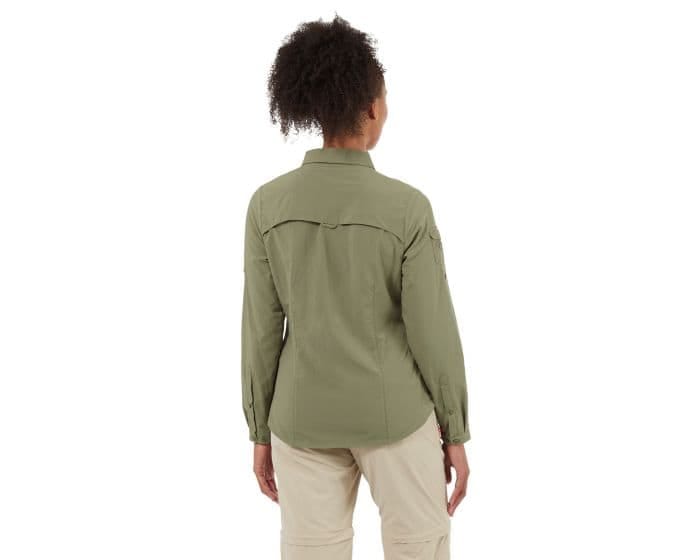 Craghoppers Women's NosiLife Adventure Longsleeve Shirt Soft Moss Craghoppers Craghoppers Women's NosiLife Adventure Longsleeve Shirt Soft Moss Craghoppers