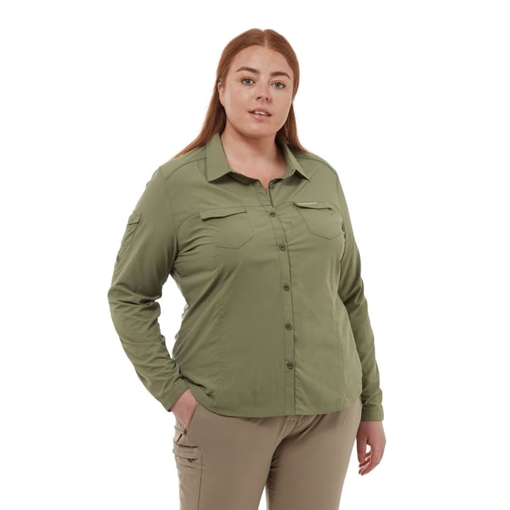 Craghoppers Women's NosiLife Adventure Longsleeve Shirt Soft Moss Craghoppers Craghoppers Women's NosiLife Adventure Longsleeve Shirt Soft Moss Craghoppers