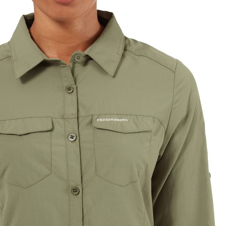 Craghoppers Women's NosiLife Adventure Longsleeve Shirt Soft Moss Craghoppers Craghoppers Women's NosiLife Adventure Longsleeve Shirt Soft Moss Craghoppers