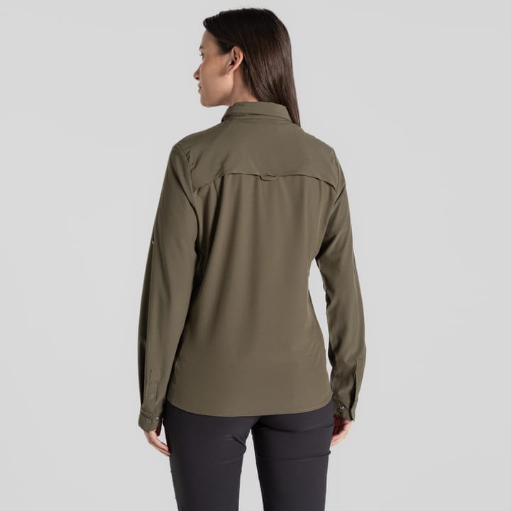 Craghoppers Women's Nosilife Pro Long Sleeved Shirt V Wild Olive Craghoppers
