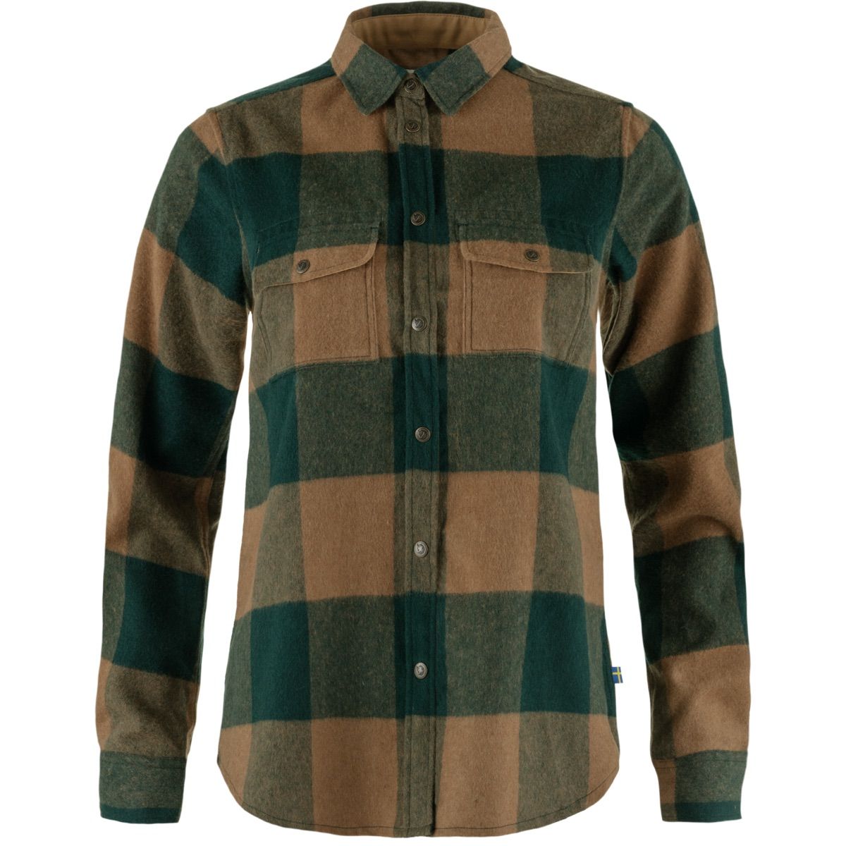 Fjällräven Women's Canada Shirt Longsleeve Deep Patina/Buckwheat